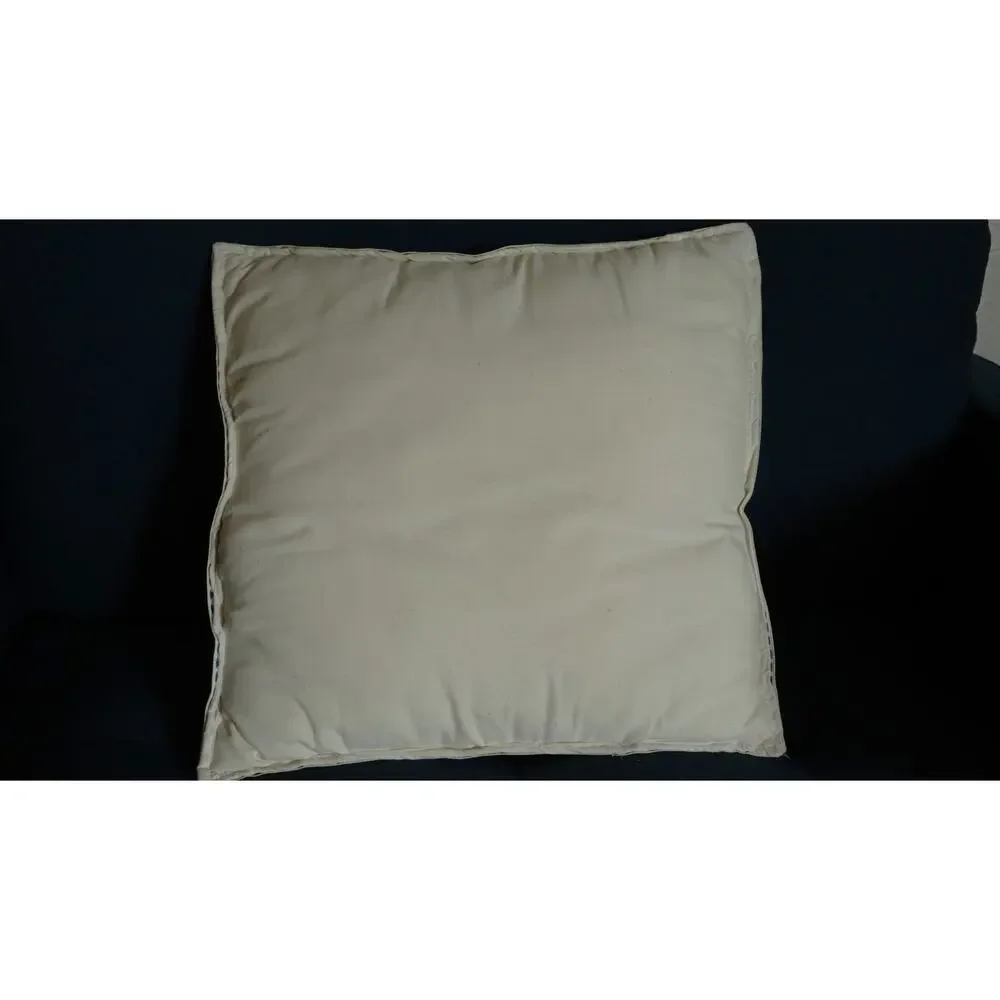 Vintage 70s Needlepoint Square Pillow Flower Handmade Cottagecore Boho Hippie